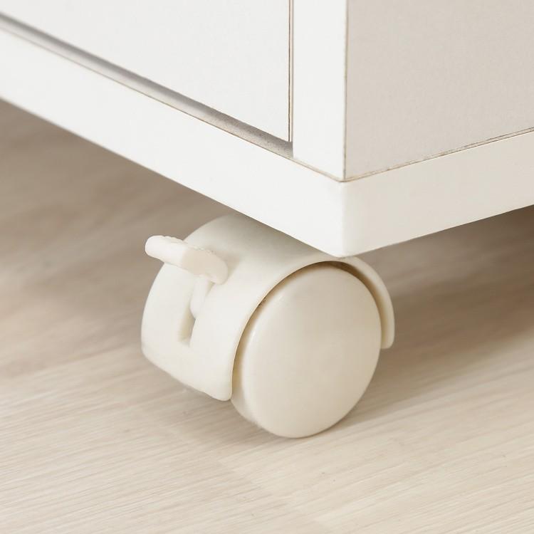 ミニ キッチンカウンター 幅80cm スリム キッチン ワゴン キャスター付