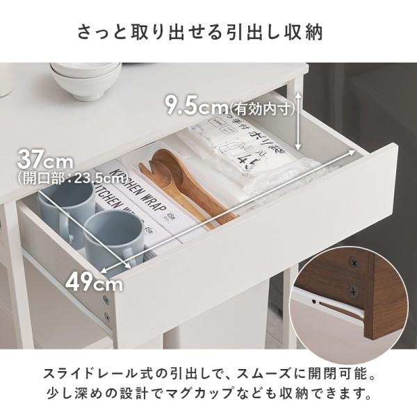 ごみ箱上ラック 幅60.5cm ダストボックス ラック ゴミ箱 スペース キッチン レンジ台 引出し 収納 アジャスター付 ストック ボード インテリア 家具 送料無料の画像