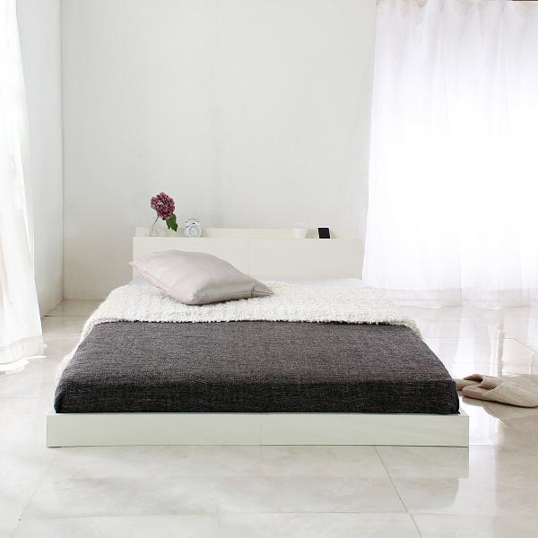 ロータイプ シングル ベッド すのこ フロアベッド ヘッドボード