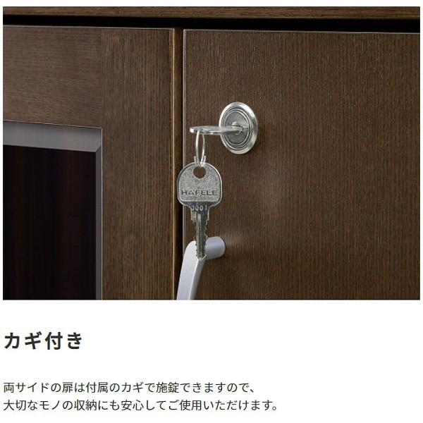 木製 サイドボード ワイドタイプ 国産 飾り棚 書棚 書庫 ガラス戸 木戸 棚 シンプル モダン オフィス 事務所 リビング 書類 収納 家具 送料無料_6