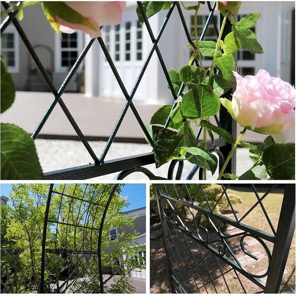 ワイド アイアンアーチ イングリッシュガーデン風 フェンス 仕切り 花壇 フラワー ガーデニング ガーデン テラス 庭 造園 菜園 送料無料 Lf Ia Ed001grn ファインセレクト 通販 Yahoo ショッピング