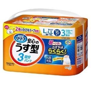 Kao（花王） リリーフ パンツタイプ 安心のうす型 L〜LLサイズ 16枚入