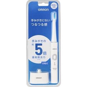 「あすつく対応」「オムロン」 音波式電動歯ブラシ HT-B303-W 1台  「日用品」
