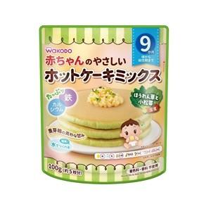アサヒグループ食品 「アサヒ」 和光堂 赤ちゃんのやさしいホットケーキミックス ほうれん草と小松菜 100g 「フード・飲料」