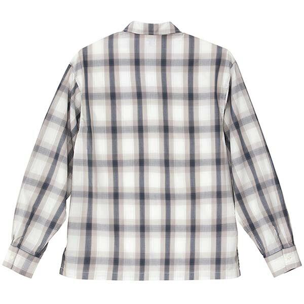 【M-XL】コットン オープンカラー ロングスリーブ シャツ 1694-01 開襟シャツ 長袖 ユナイテッドアスレ United Athle メンズ 男女兼用 チェック柄 カジュアル |  | 02