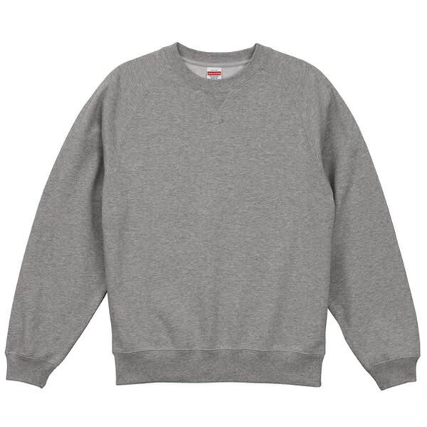 M-XL】10.0オンス ラグランスリーブ クルーネック スウェット（裏