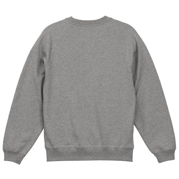 M-XL】10.0オンス ラグランスリーブ クルーネック スウェット（裏