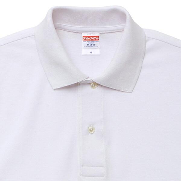 【S-XL】6.0oz　ヘヴィーウェイト コットン ポロシャツ United Athle ユナイテドアスレ 鹿の子 カノコ 無地 半袖 メンズ 男女兼用 厚手（5543-01） |  | 03