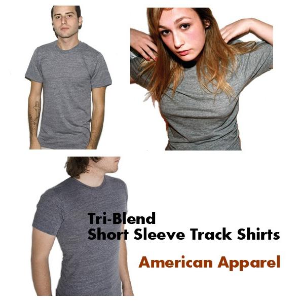 【処分品】トライブレンド　トラックTシャツ American Apparel アメリカンアパレル  3.7oz薄手半袖ショートスリーブ ユニセックス・男女兼用 TR401 | 