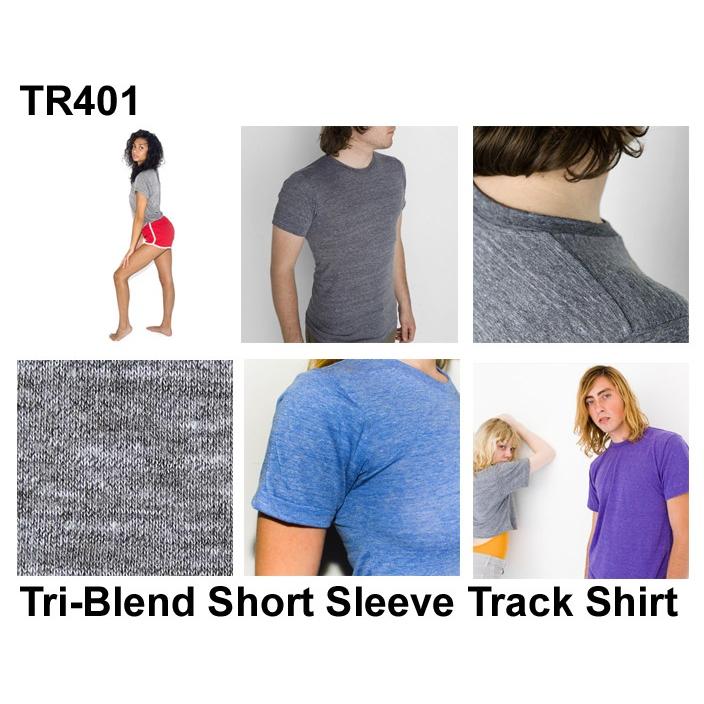 【処分品】トライブレンド　トラックTシャツ American Apparel アメリカンアパレル  3.7oz薄手半袖ショートスリーブ ユニセックス・男女兼用 TR401 |  | 02