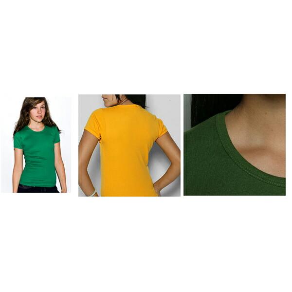 American Apparel（アメリカンアパレル）　レディース　ベビーリブ ベーシック ショートスリーブ Tシャツ 4305 無地半そで薄手女性 |  | 06
