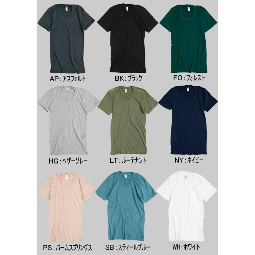 【処分品】American Apparel アメリカンアパレル 3.8oz シアジャージー ルーズクルーサマーＴシャツ【無地・半袖・ユニセックス レディースサイズ】(AAPP-T6402) |  | 02