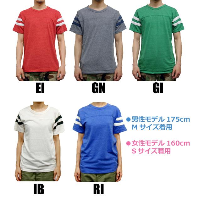 エコヘザーフットボールTシャツALTERNATIVE(オルタナティブアパレル)　T1215 【4.9oz メンズ・カジュアル・スポーツ・半袖ティーシャツ】 【取り寄せ】 |  | 02