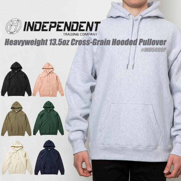 13.5oz ヘビーウェイトスウェットパーカ INDEPENDENT TRADING COMPANY 裏起毛 プルオーバー メンズ インディペンデント 厚手 フーディIND5000P | 