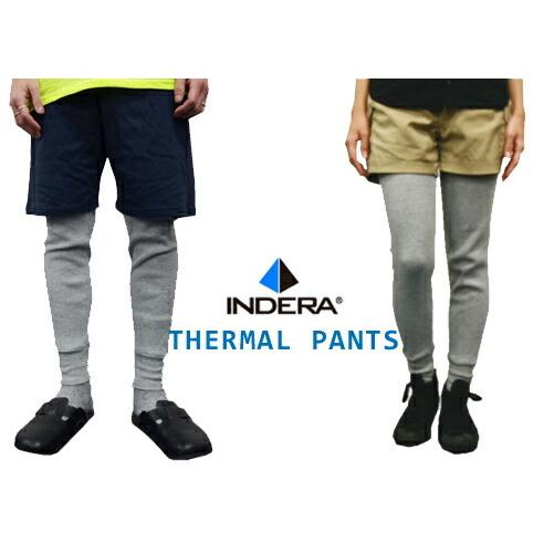 5ozサーマルパンツ/【INDERA（インデラ社）】インナー・ももひき・スパッツ・レギンス・【メンズ無地ワッフル地】INDERA MILLS LONG JOHNS(P800D) | 