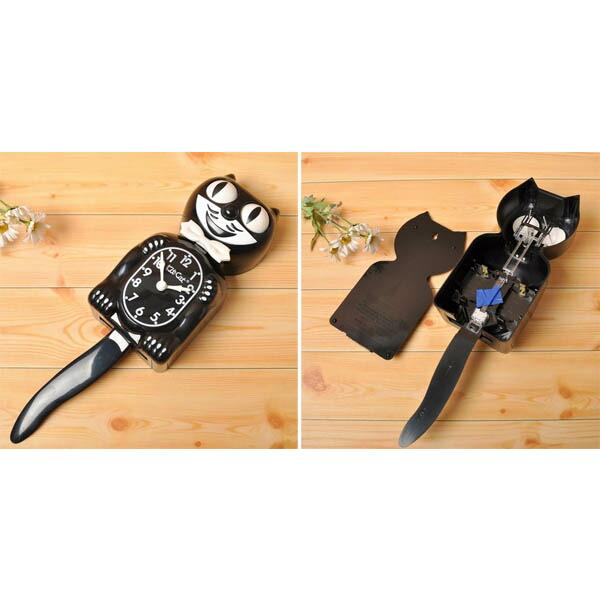 【Kit Cat Clock　キットキャットクロック・ブラック】【送料無料（沖縄除く）】壁掛け時計・インテリア・猫・ネコMADE IN USA |  | 01
