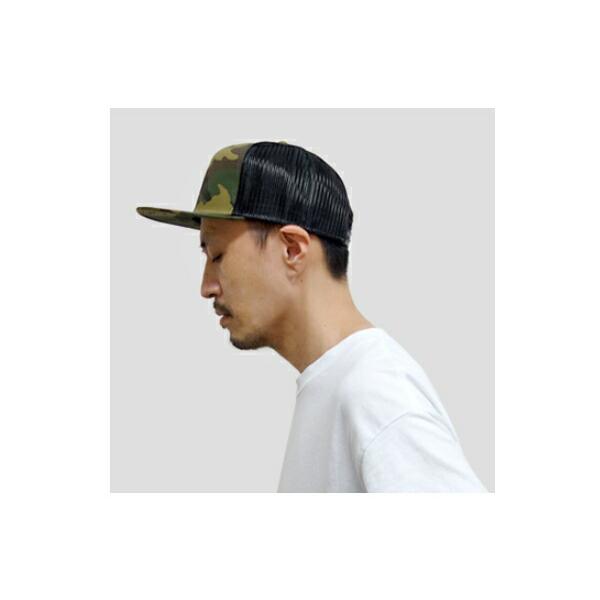 OTTO CAP コットンツイル フラットバイザーメッシュ キャップ 無地