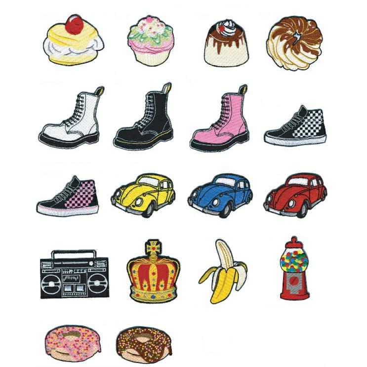 PATCH（ワッペン）アイスクリーム・ラジカセ・クラウン・ケーキ・スニーカー・バナナ | 