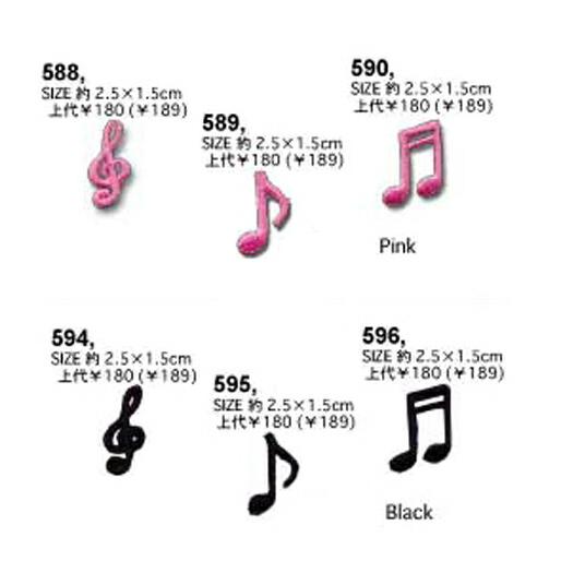 即納 PATCH（ワッペン・パッチ）音符【小】 |  | 01