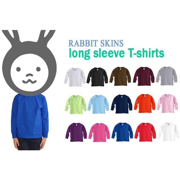 キッズ・ベビー長袖Tシャツ【RABBIT SKINS（ラビットスキンズ）】(5.5oz トドラー　90 ロンＴ無地ロングスリーブT）T3311 | 