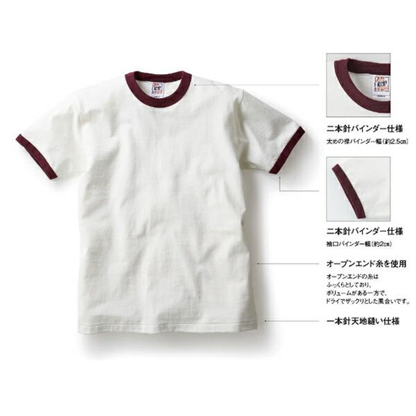 S-XL】6.2oz オープンエンド リンガーTシャツ/CROSS&STITCH/トリム