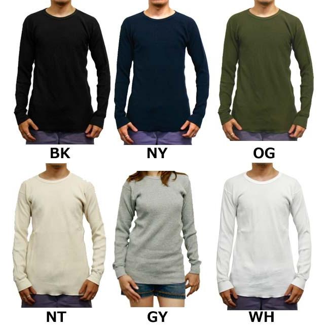コットンサーマルTシャツ 【 United Sports Headline/ユナイテッドスポーツヘッドライン】長袖 ロンT ロングスリーブ USP--T1210　無地メンズインナーワッフルT |  | 09