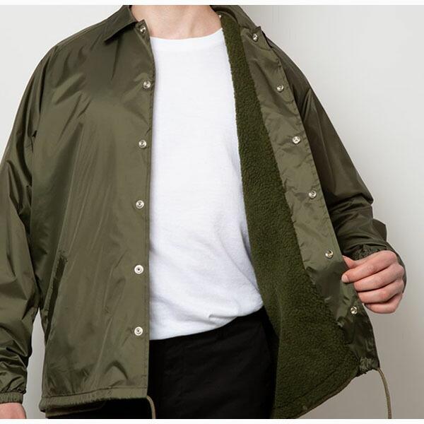 裏ボア付きコーチジャケット BEIMAR ビーマー ウィンドブレーカー シェルパライニング メンズ 無地  アウター ウィンブレ カジュアル スポーティ WB103MS |  | 08