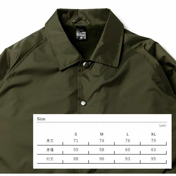 裏ボア付きコーチジャケット BEIMAR ビーマー ウィンドブレーカー シェルパライニング メンズ 無地  アウター ウィンブレ カジュアル スポーティ WB103MS |  | 09