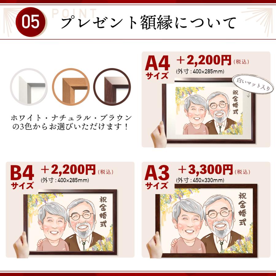 似顔絵 プレゼント 米寿 安い 急ぎ 還暦 古希 喜寿  傘寿 百寿 長寿 祝い 女性 男性 金婚式 |  | 15