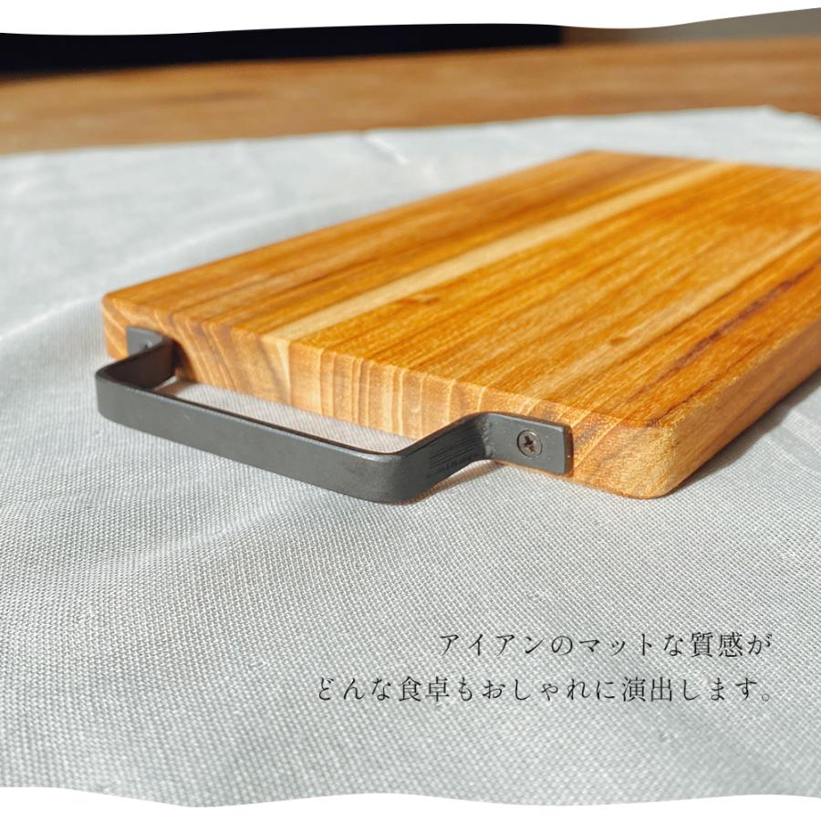 木製まな板（取っ手付き） カッティングボード 木製 取っ手付き 木のまな板 おしゃれ まな板 L