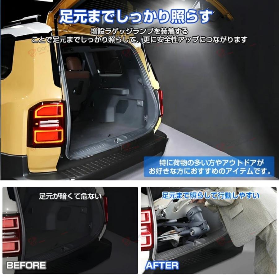 ランドクルーザー250増設ラゲッジランプ ランクル 250 増設ラゲッジランプ スイッチ付き