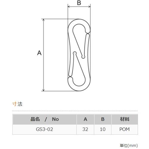 100個セット NIFCO ニフコ フック クロ GS3 プラスチックスプリング ナスカン GS3-02 : 首輪とキーホルダーのパーツのお店