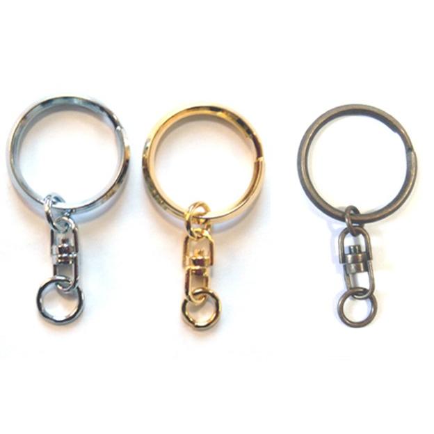 シルバー Sサイズ カクセン2重リング回転カン付き キーホルダーパーツ キーホルダー金具 K 0sni 首輪とキーホルダーのパーツのお店 通販 Yahoo ショッピング