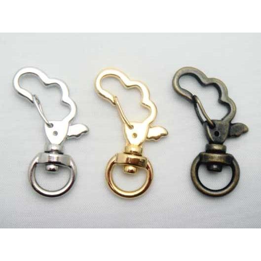 つばさ型 羽根 アミナスカン アンティーク キーホルダー金具