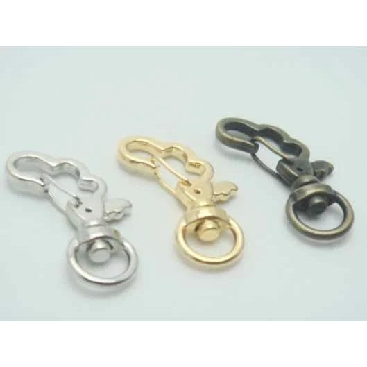 つばさ型 羽根 アミナスカン アンティーク キーホルダー金具