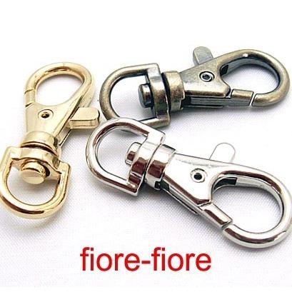 100個セット 小レバーナスカン　ゴールド 10ミリ　キーホルダー金具/キーホルダーパーツ/キーホルダー/ナスカン_1