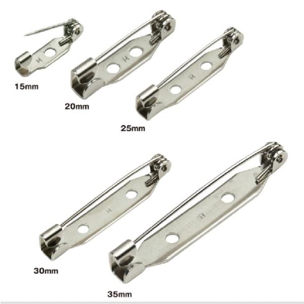 日本製 シルバー ゴールド 30mm 造花ピン 安全ピン式 30ミリ