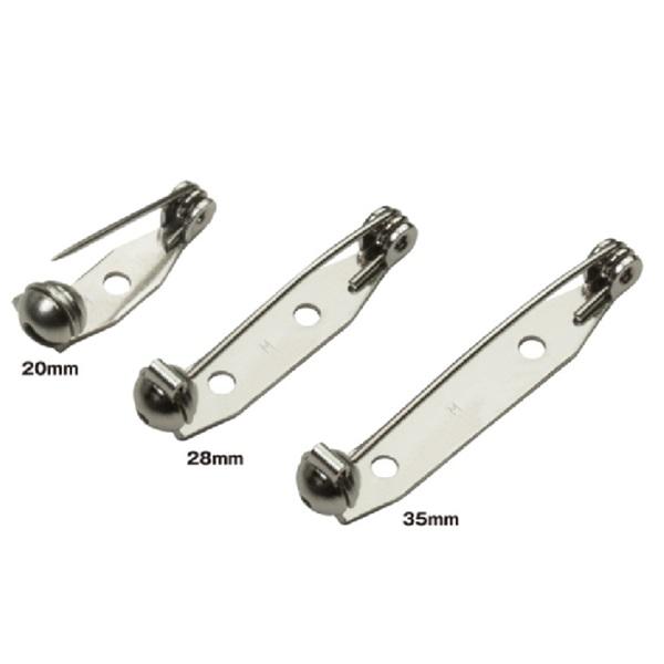 50個セット 日本製 シルバー ゴールド 28mm 造花ピン 回転ピン式 28