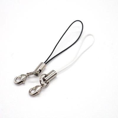 ストラップ用金具 2重リング/カニカン付き携帯ストラップ金具