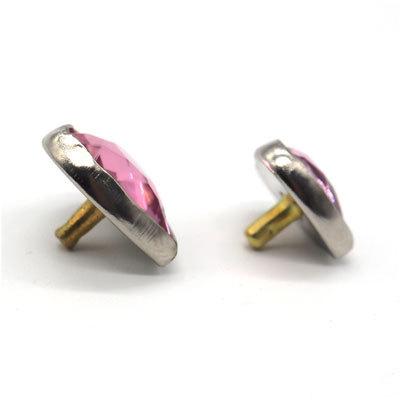 日本製 カシメ 飾りカシメ ハートMサイズ（10mm×11mm） カラー 足長さ