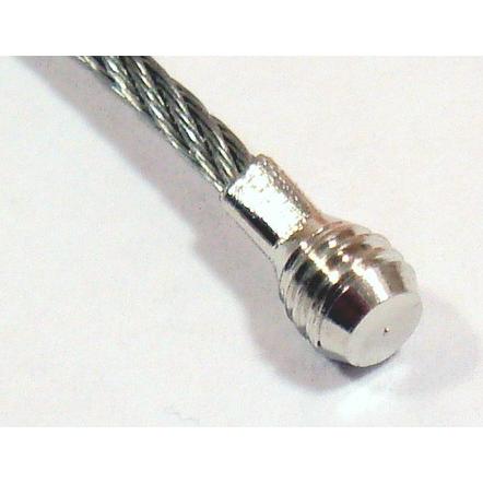 ネジ式ワイヤーリング シルバー ワイヤー太さ1.5ミリ 長さ15センチ