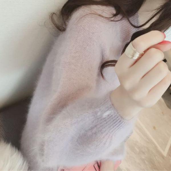ニットワンピース ニット 可愛い レディース 冬 モヘアニット ふわふわ