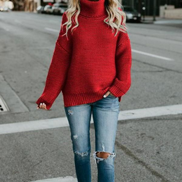 ニット レディース セール 安い セーター ニットセーター トップス グリーン 長袖 ガーター編み 緑 ゆったり ニットウェア ハイネック 30代 40代 50代 Top039 キッズアンドレディース Fiorirari 通販 Yahoo ショッピング