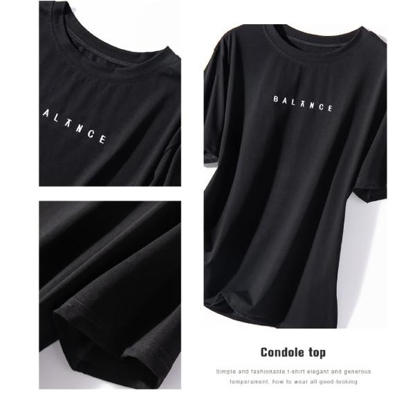 新品 レディース ティシャツ カットソー お洒落 半袖 夏服 トップス 黒 黒テ シンプル ロゴT Tシャツ レディース 夏 おしゃれ カットソー 半袖 英字