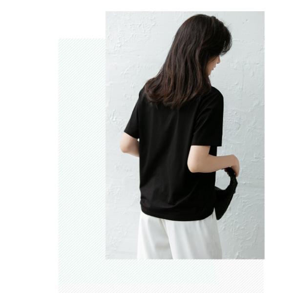 新品 レディース ティシャツ カットソー お洒落 半袖 夏服 トップス 黒 黒テ シンプル ロゴT Tシャツ レディース 夏 おしゃれ カットソー 半袖 英字