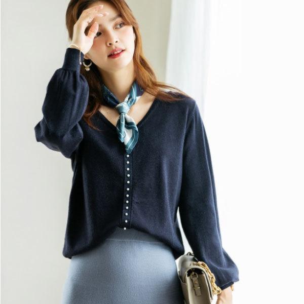 トップス ニット レディース 長袖 春 きれいめ オフィス OL