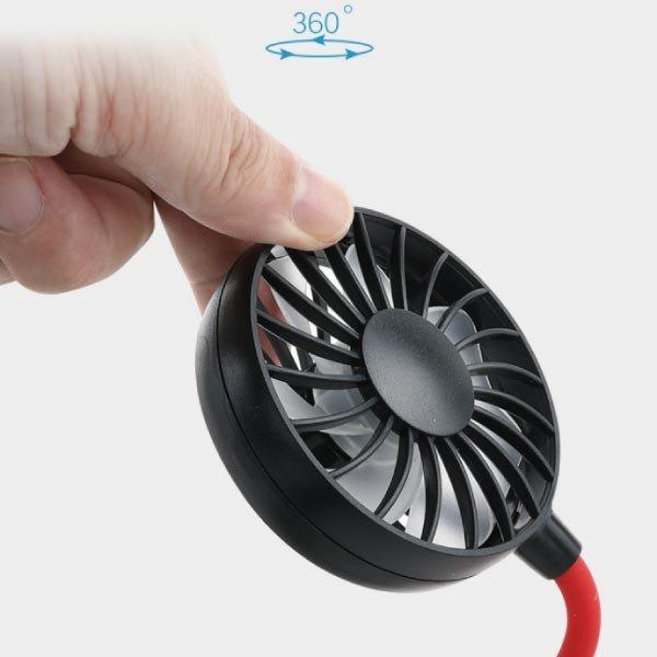 首掛け扇風機 携帯扇風機 ハンディ ネックバンド型 Usb充電式 風量調節 ハンズフリー 卓上扇風機 熱中症対策 6656 Fiprin 通販 Yahoo ショッピング