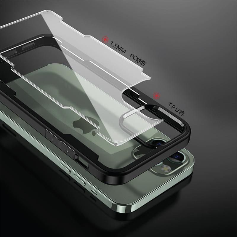 iPhone12 Pro 高品質ソフトケース 背面ハード クリア カバー かわいい おしゃれ  メッキ 耐衝撃 |  | 06