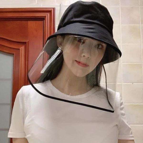 飛沫防止 フェイスシールド 帽子 ウイルス ハット 花粉 紫外線 UVカット 取り外し可 フェイスカバー |  | 01