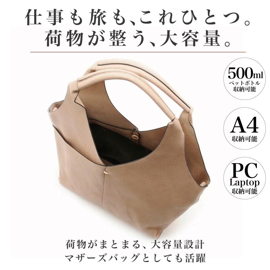 FIRANO（フィラノ） ステッチポケットトートバッグ＆ショルダーバッグ